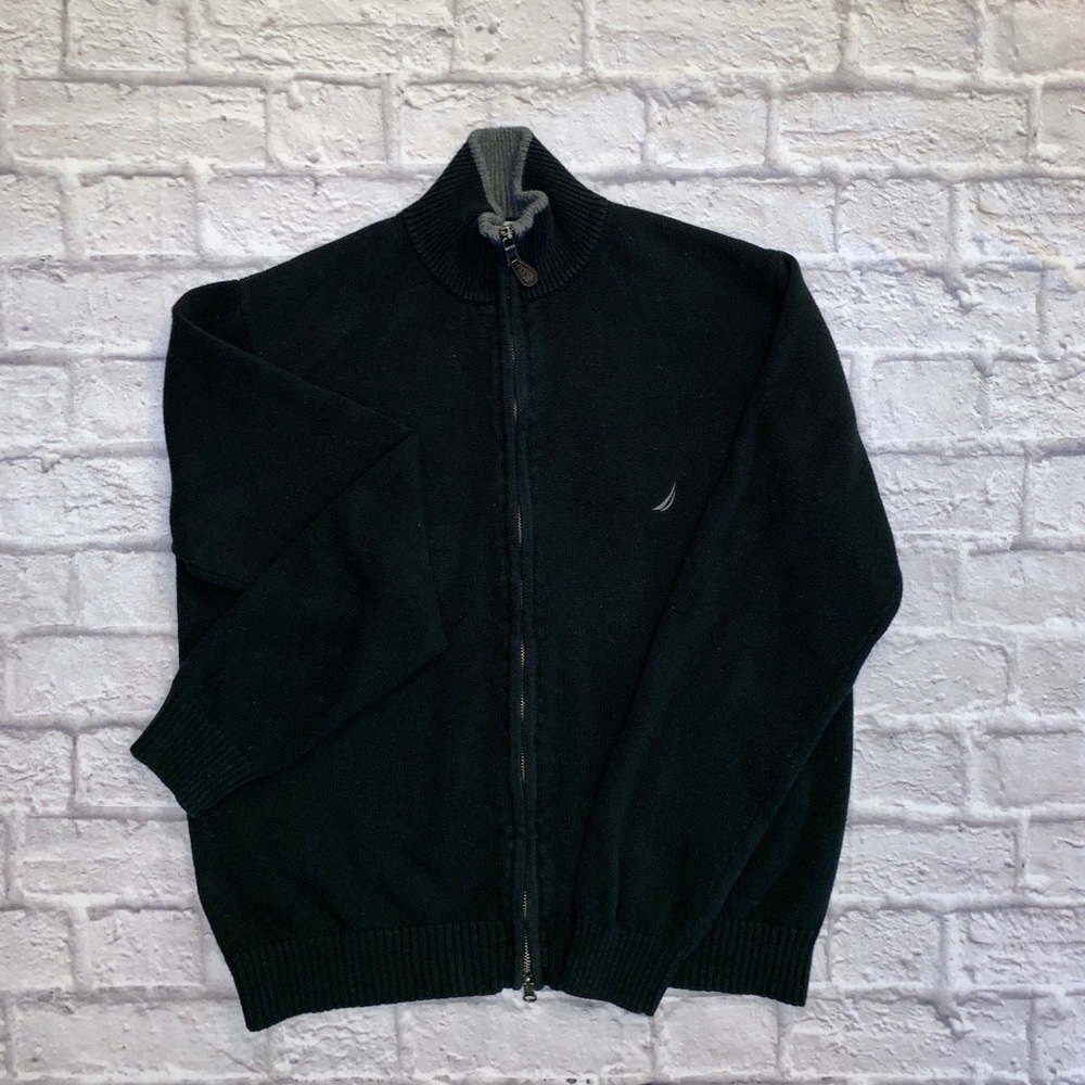 NAUTICA FLEECE FULL ZIP MENS SIZE MEDIUM